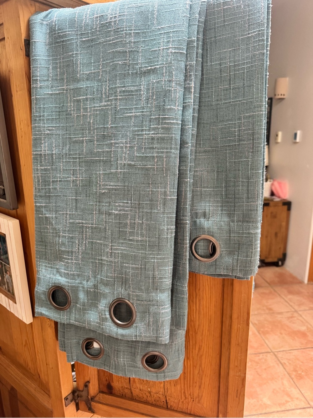 Black out curtains Textured - Teal